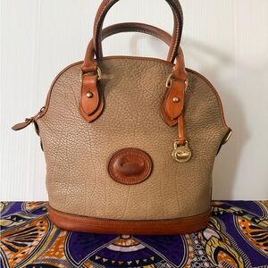 Dooney & Bourke Tan and Brown Satchel
